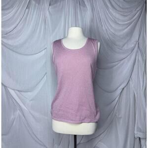 Vintage Preppy Fairy DT Collection Casual Pink Tank Top (L)